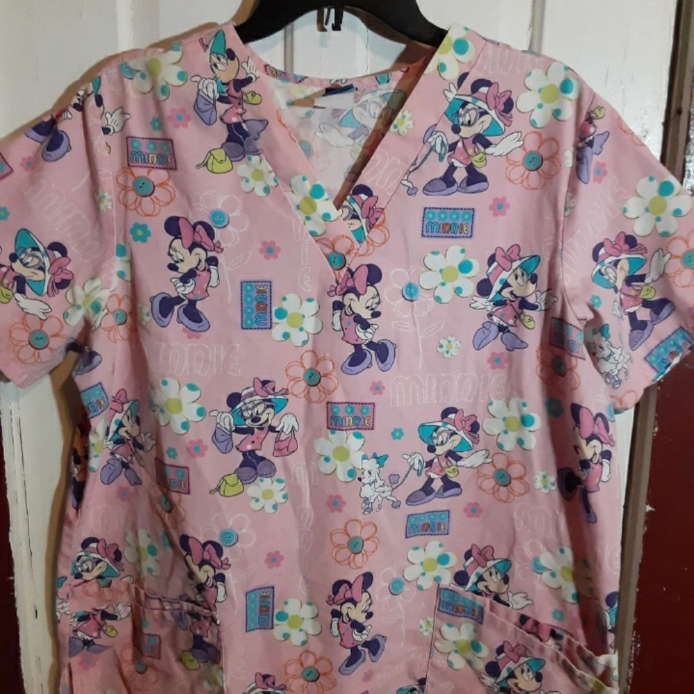 Disney scrub top